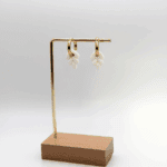 hello so boucle d oreille feuille blanche petite lisse