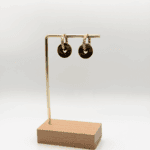 hello so boucle d oreille oeil du tigre donuts martelee