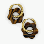 helloso pampille fleur oeil tigre martelee