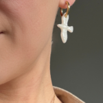 boucle d oreille oiseau porcelaine