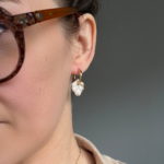 pampille feuille blanc porcelaine