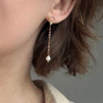 boucles d oreilles pendantes perle eau douce