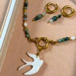 parure hirondelle perles fines