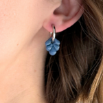 boucle d oreilles creoles bleu d amiens