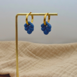 boucles d oreilles waide feuilles dore lisses