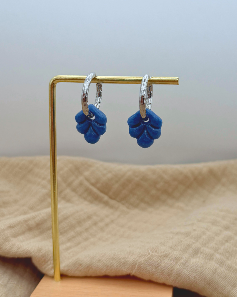 creoles feuilles waide martelees argente