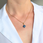 collier fleur de waide mini dore