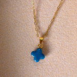 collier fleur de waide mini dore seul