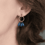 boucles d oreilles trio goutte de waide dore