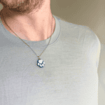 collier patte chien waide argente
