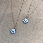collier patte de chien waide argente dore