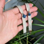 bracelet en lin au bleu d amiens